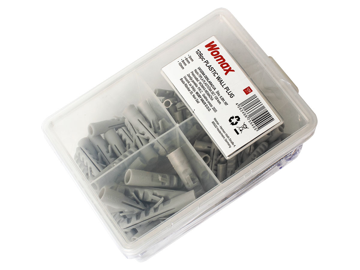 TIPLA PLASTIČNA SET 128 KOM