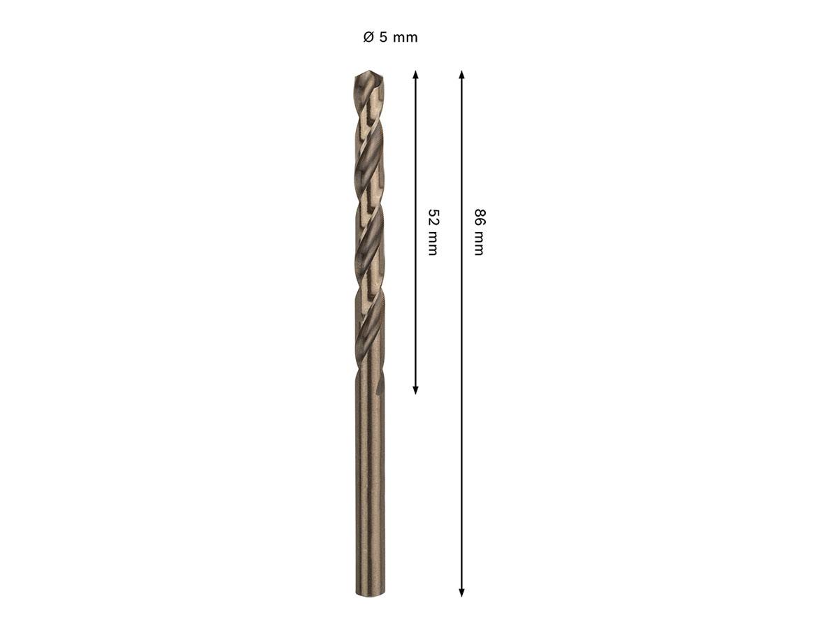 BURGIJA PRO Inox HSS-Co 5mm CYL 