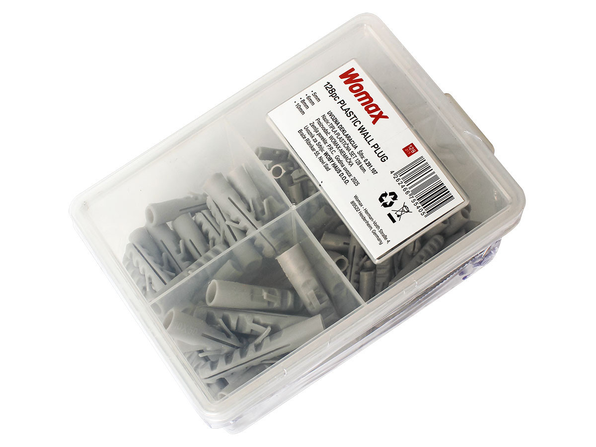 TIPLA PLASTIČNA SET 128 KOM