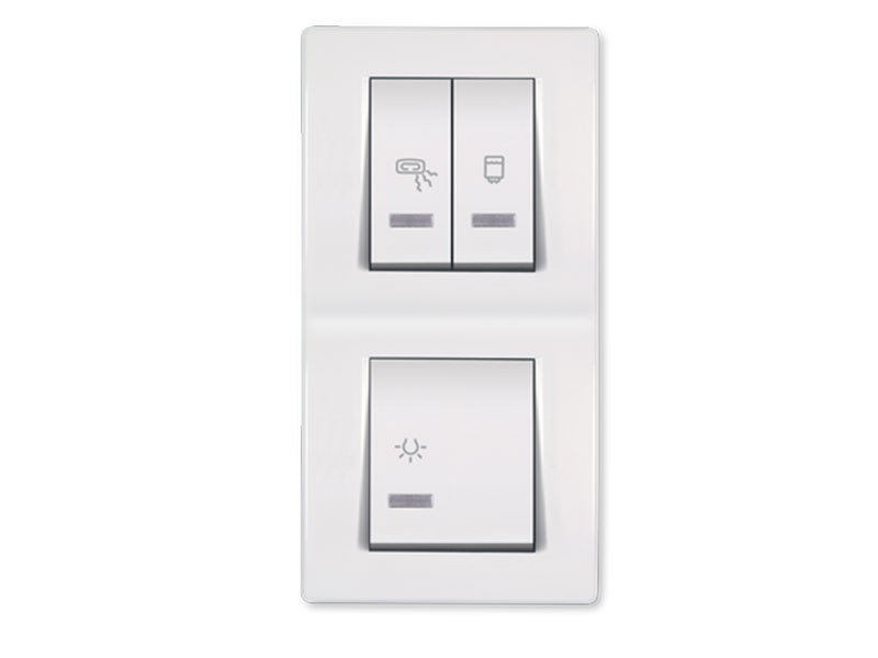 Sklopka za kupatilo MODE indikat. 1x10+2x16A 250V~ vertik., bela 