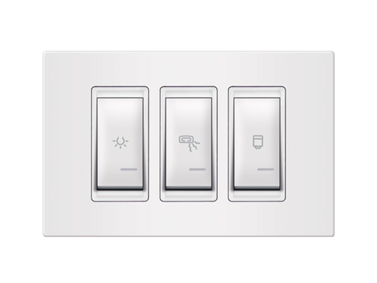 Set sklopki za kupatilo 3x16AX 250V~ sa indikacijom, univerzalni (svetlo, grejal 