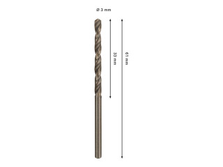 BURGIJA PRO Inox HSS-Co 3mm 