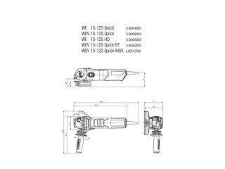 BRUSILICA UGAONA WEV 15-125 QUICK 