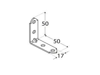 KWO3 - UGAONA SPOJNICA 50X50X17X2.0 MM 