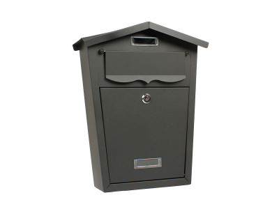 POŠTANSKO SANDUČE 360X290X105MM CRNO KUĆICA 