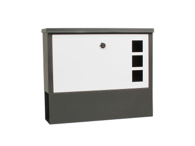 POŠTANSKO SANDUČE 360X300X100MM CRNO-SIVO 