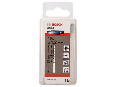 BURGIJA O4.2x43x75mm ZA METAL HSS-G 