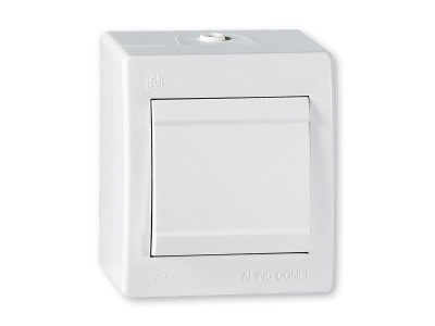 Sklopka naizmenična POWER10A 250V~ IP44, bela 