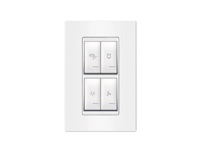 Set sklopki za kupatilo 4x16AX 250V~ sa indikacijom, vertik. univerzalni (svetlo 