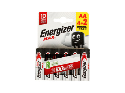 BATERIJA ENERGIZER MAX AA 4+2 
