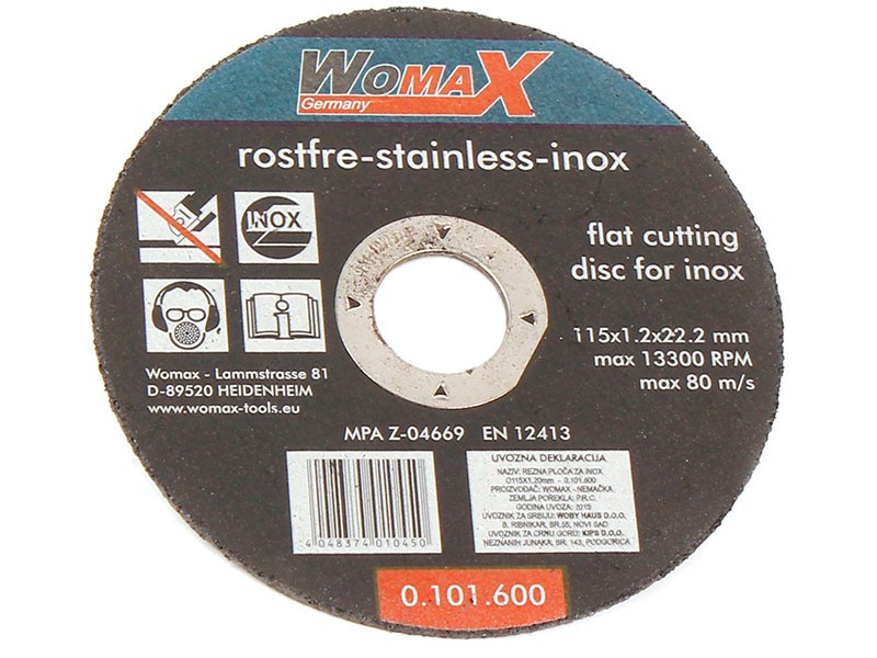 REZNA PLOČA O115X1.20mm ZA INOX 