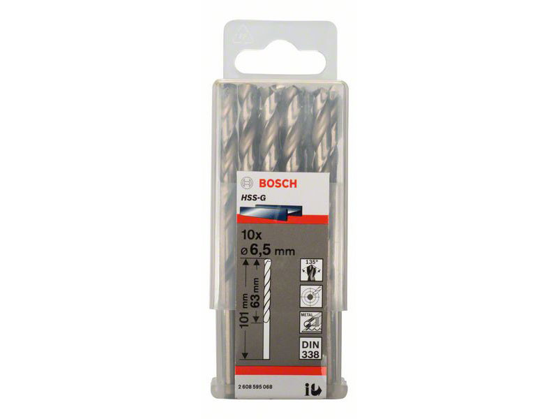 BURGIJA O6.5x63x101mm ZA METAL HSS-G 