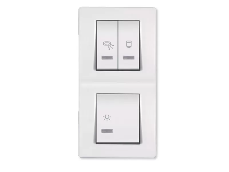 Sklopka za kupatilo MODE indikat. 1x10+2x16A 250V~ vertik., bela 