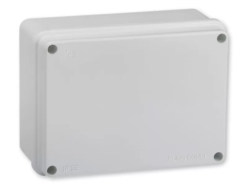 Kutija razv. sa 10 uvoda na zid 150x110x70 IP56 ABS g/w 650°C, siva 