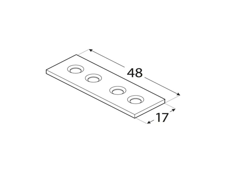 LW50 - UZANA SPOJNICA 48X14 MM 
